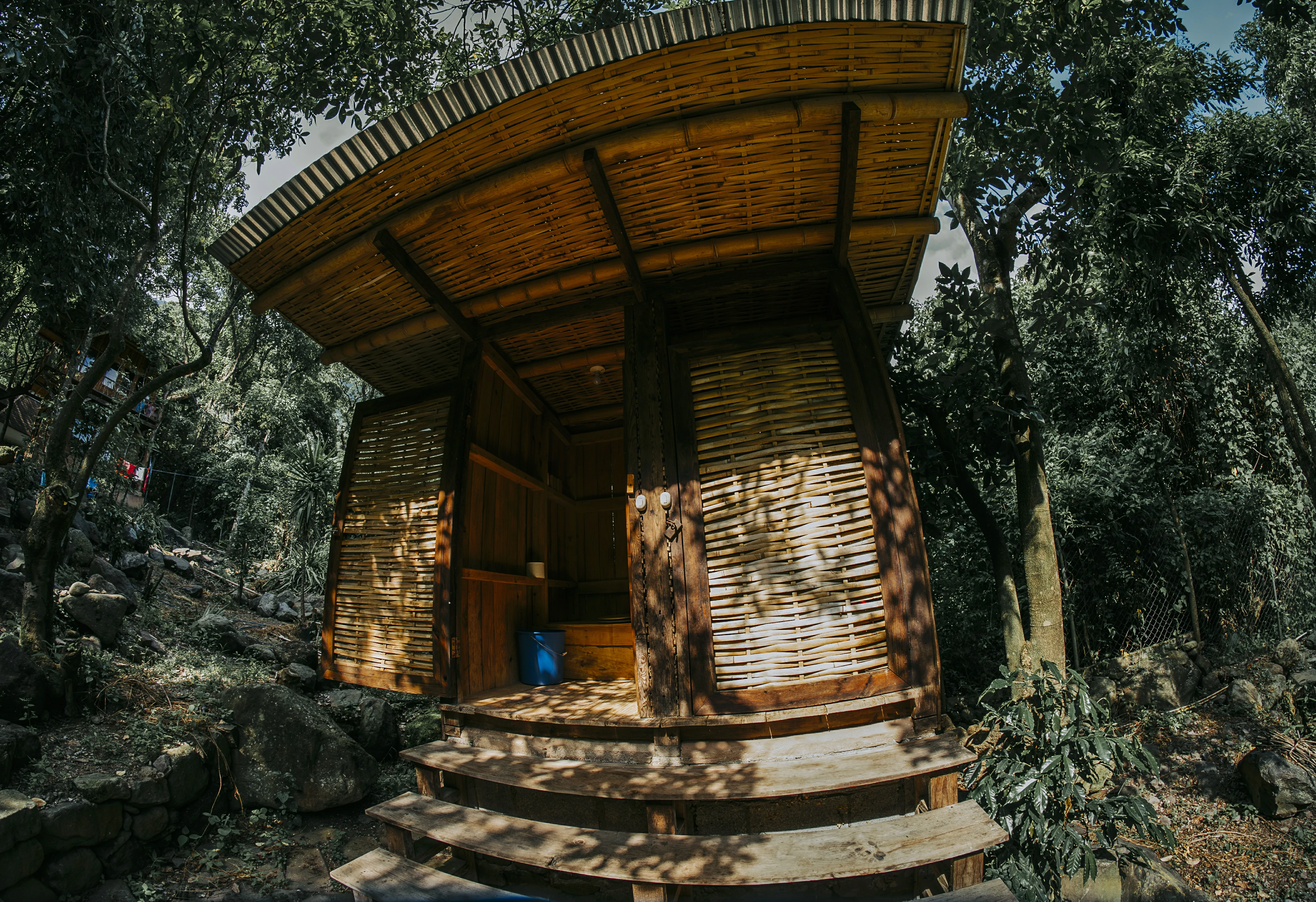 Wooden cabin in the jungle