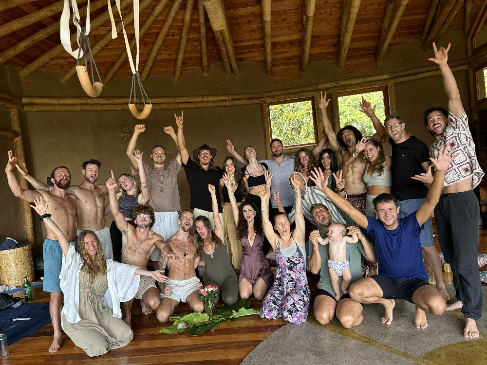 Group ceremony in the sound dome