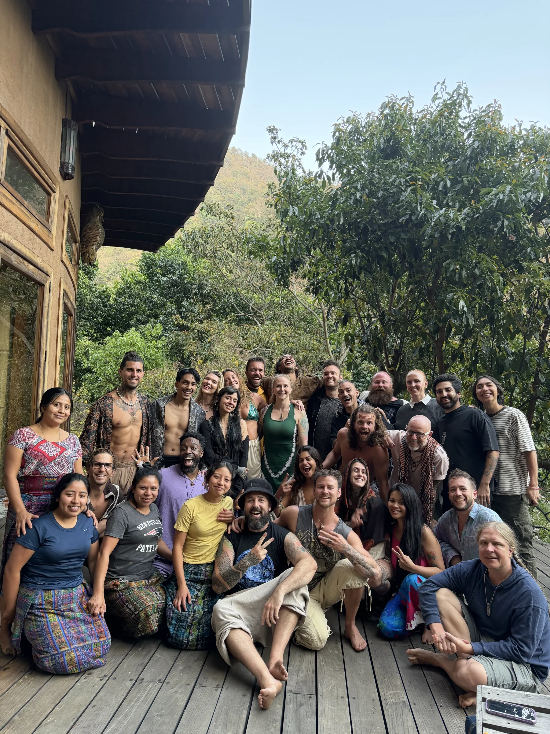 Participants from the February 2026 Cymatic Harmony retreat together at Maestro Valley